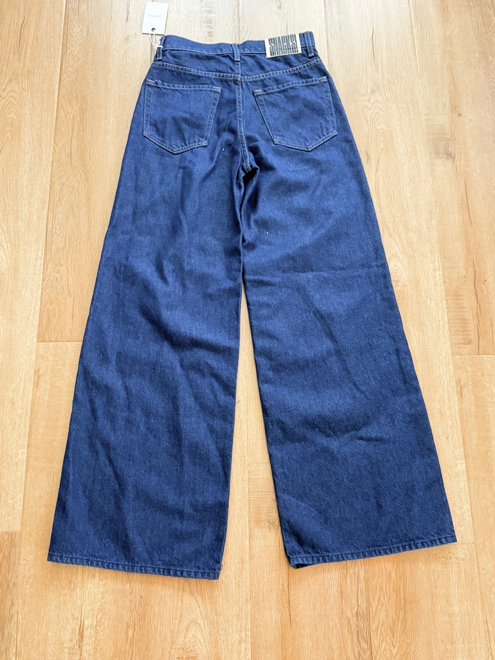 NWT Mother Snacks! Denim The Bee's Knees Double Dip Skimp Jeans Wide Leg 27” - Picture 3 of 10